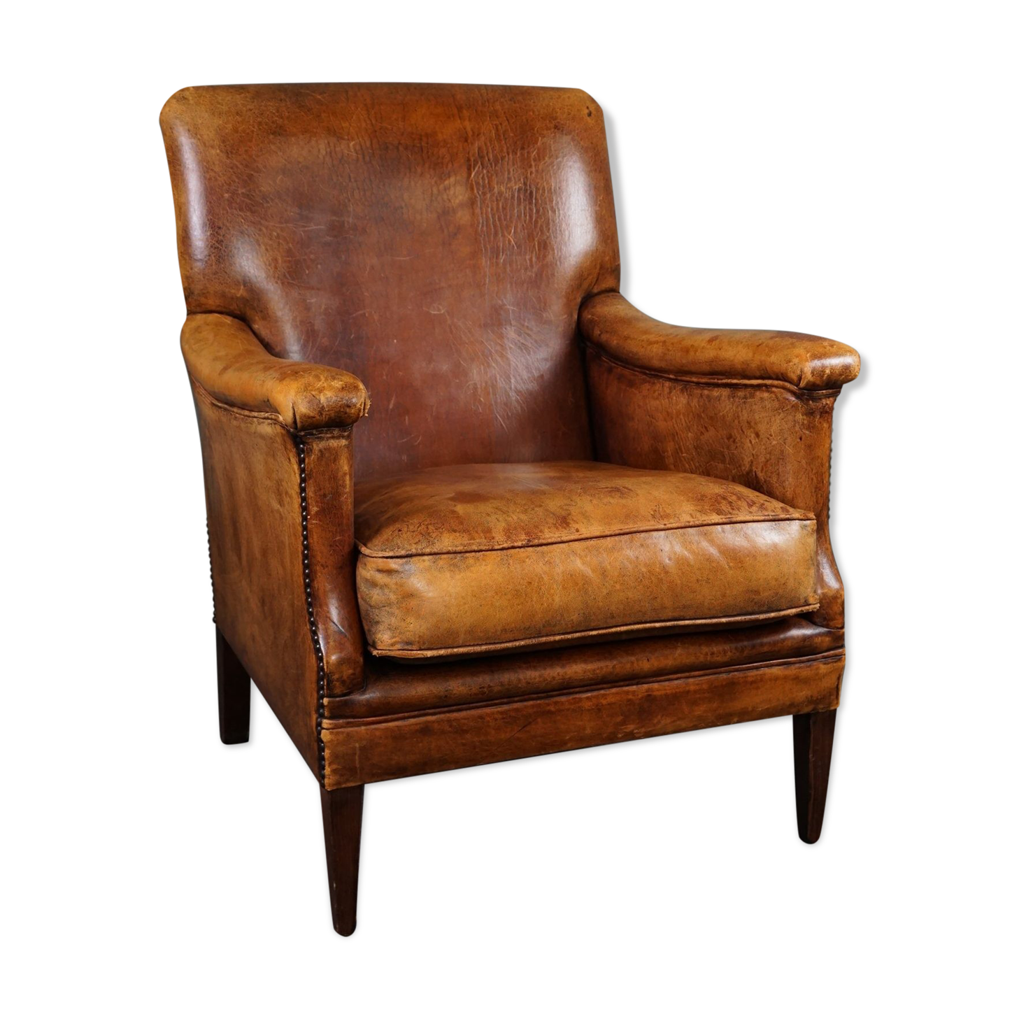 Sheepskin armchair