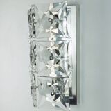 Kinkeldey mid century SCONCE crystal glass and chrome 6 glass prisms 1960s