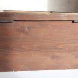 Old sloping pine display case