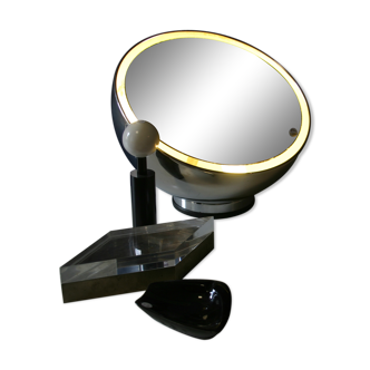 Lampe demi-sphère en chrome