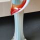 Vase soliflore "Jack in the Pulpit" en verre de Murano