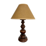 Vintage lamp in turned wood