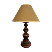 Vintage lamp in turned wood
