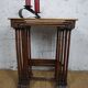 4 tables gigogne en bois art nouveau décor floral