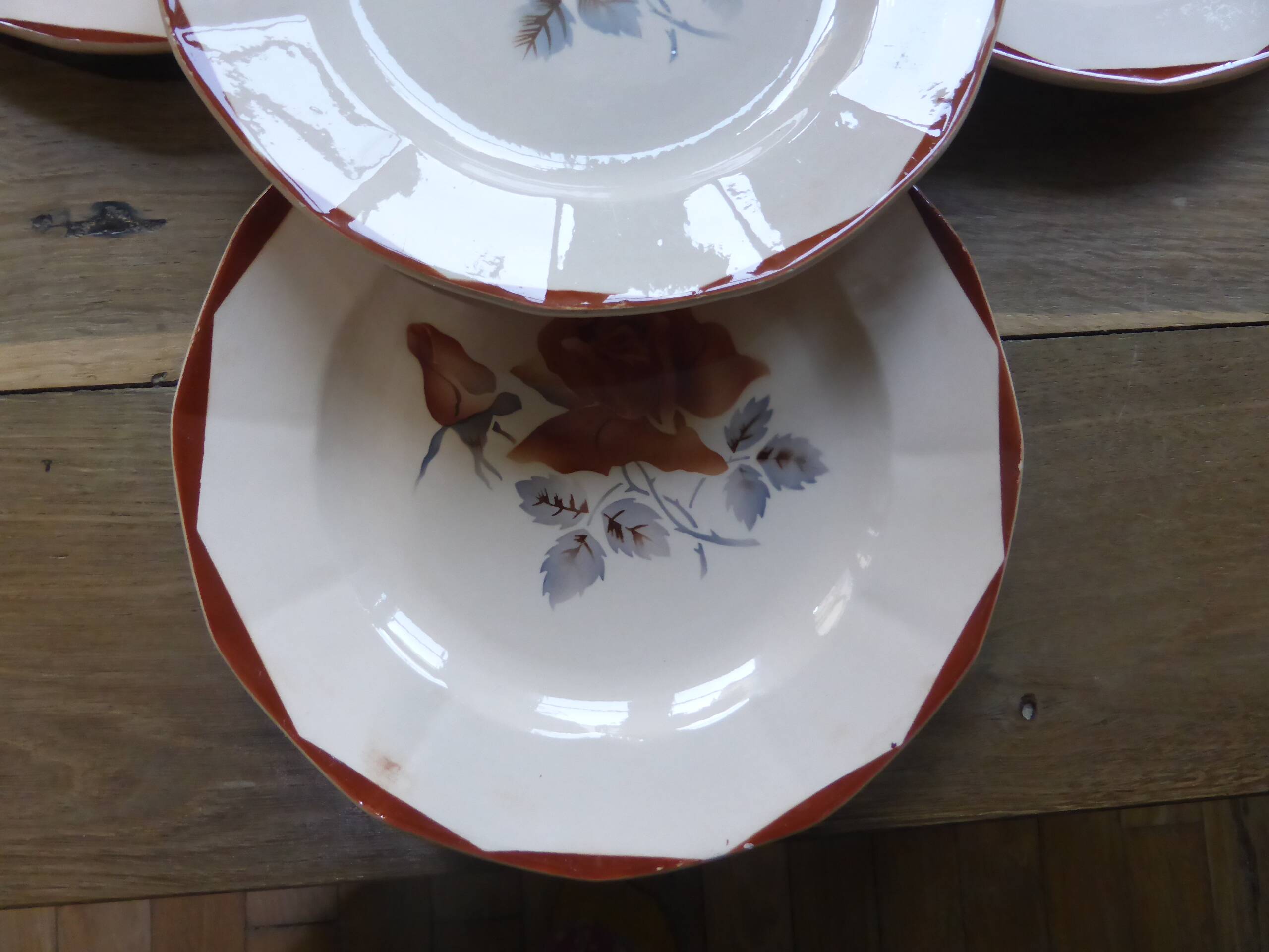 4 dessert plates from Digoin Sarreguemines 200892
