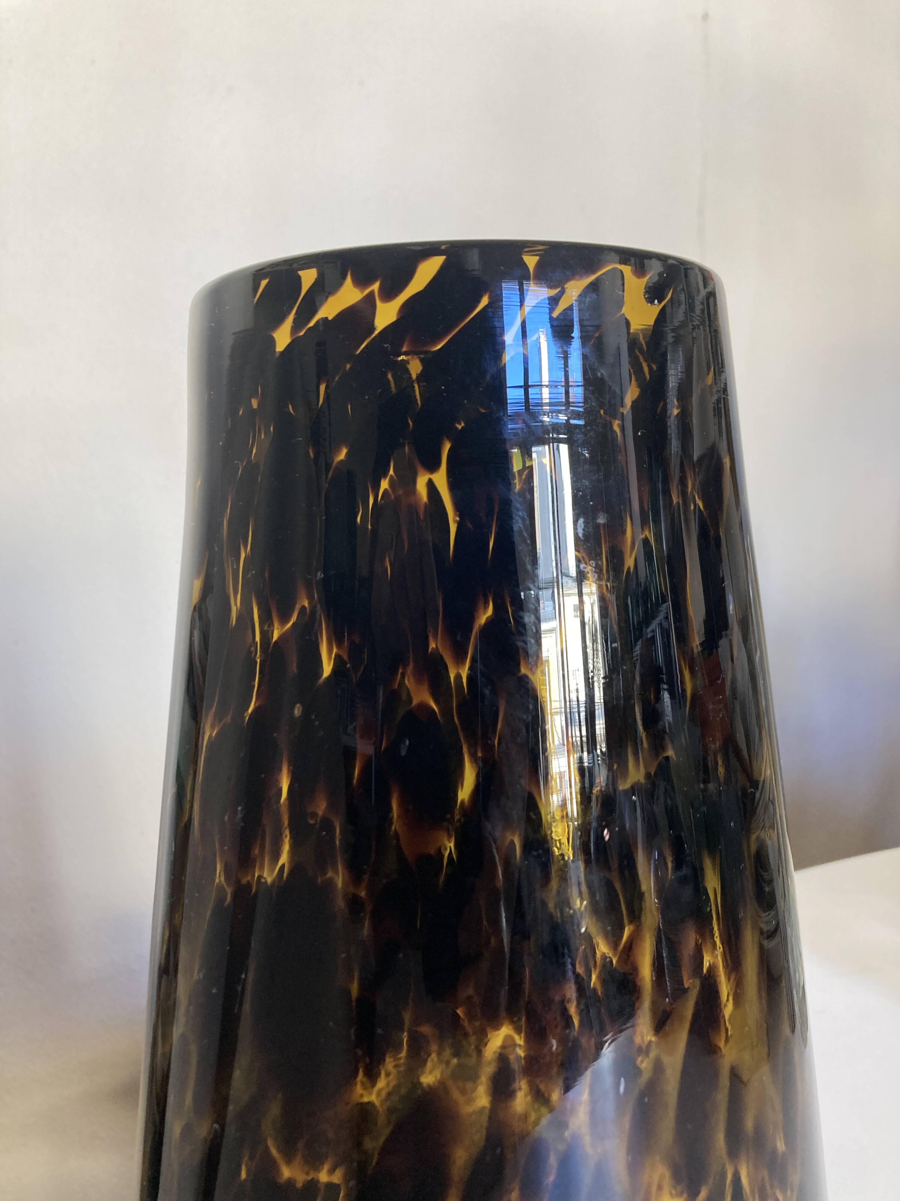 XXL vase Italian work, macchia pattern, 1970