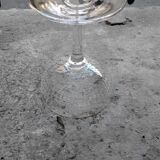 5 Baccarat crystal champagne glasses, Nancy model, before 1936
