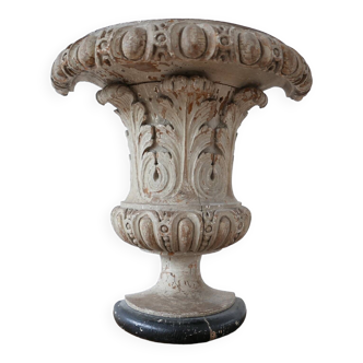 Français étagère ou plinthe d’urne décorative en bois antique