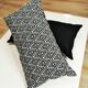 Pair of Art Deco cushions in upholstery fabric