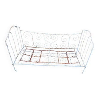 Banquette ancienne de jardin, vers 1900