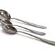 Silver-plated serving utensils - ladle, salad servers
