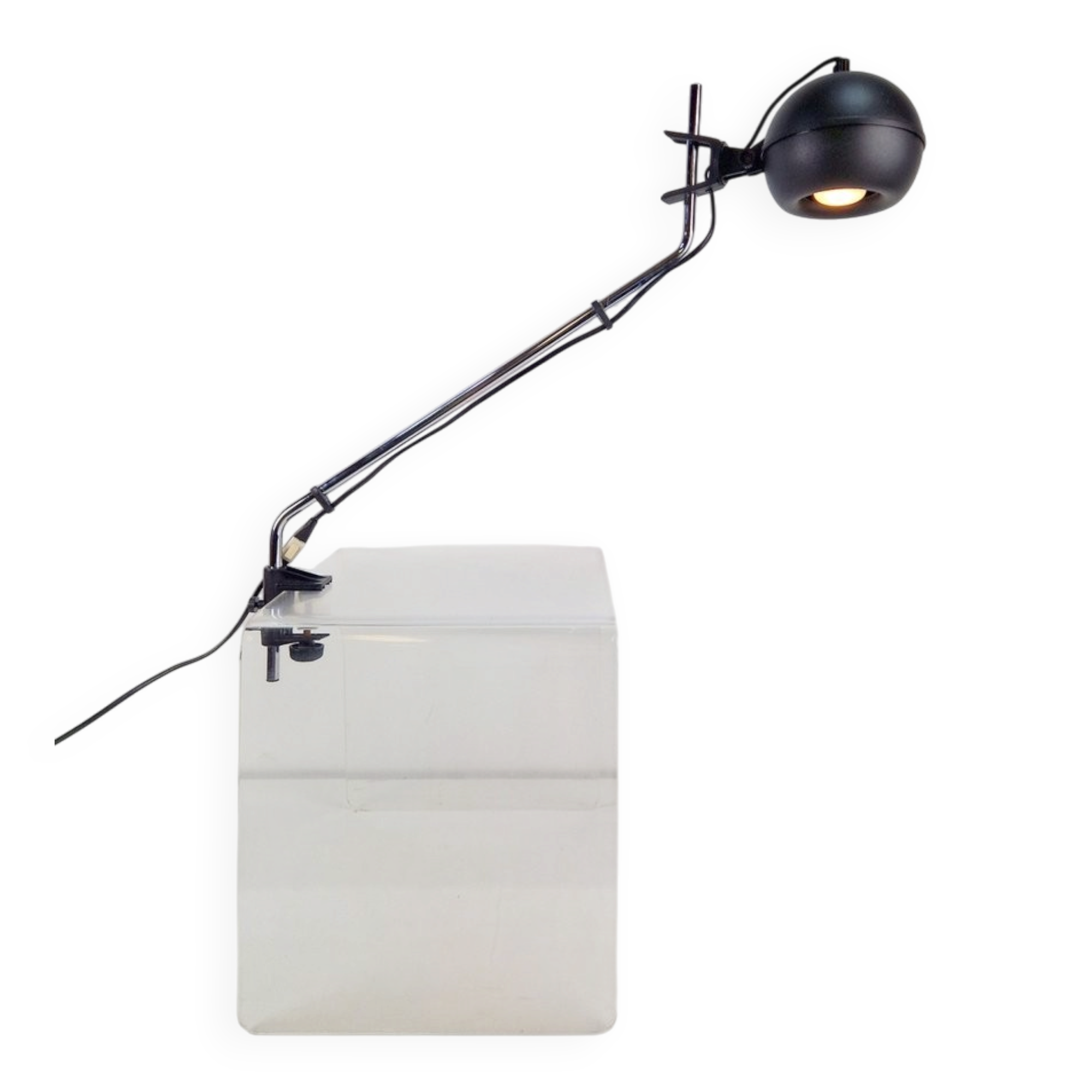 Vintage Space Age Clamp Desk Lamp, 1970s