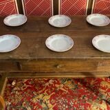 Old solid wood farmhouse table