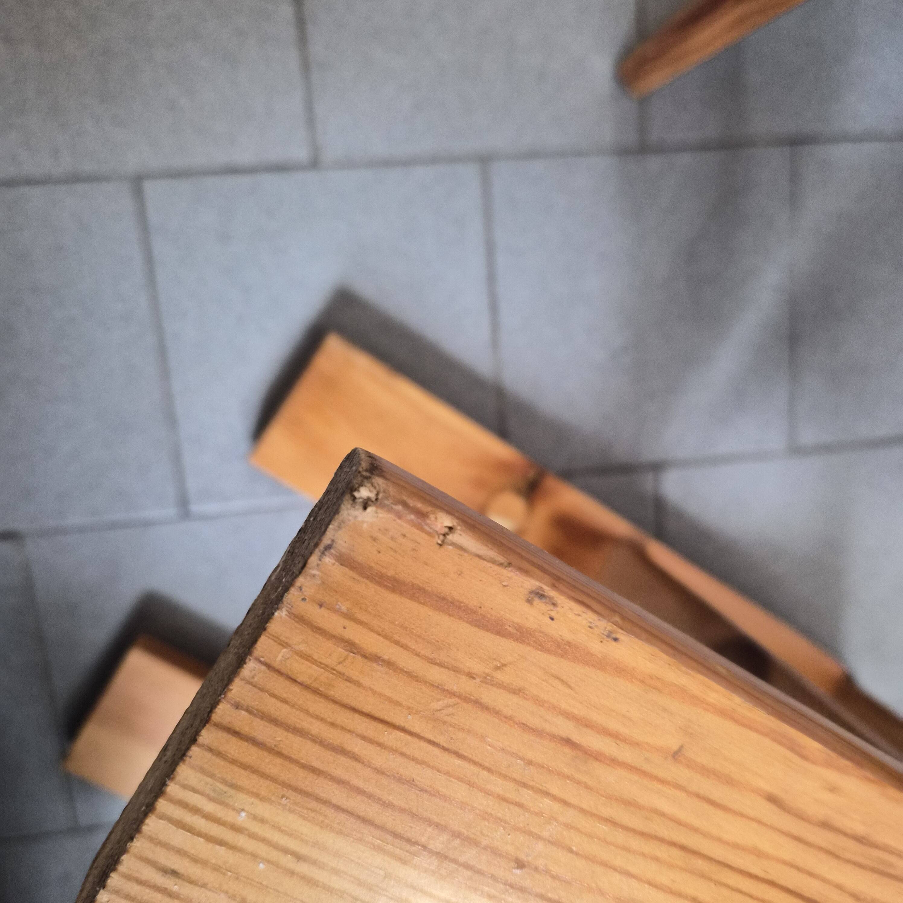 Set of 4 vintage 1970s pine side tables or bedside tables.