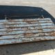 Folding garden table in steel in its juice around 1950