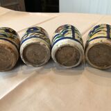 4 vases en faïence d'Iran