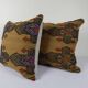 Set of 2 vintage kilim cushion covers 46x46 cm