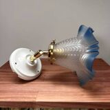 Blue Art Deco wall light