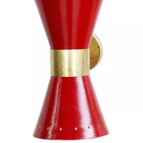 Red diabolo wall lamp