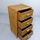 Rattan and wicker chest of drawers, 1970s