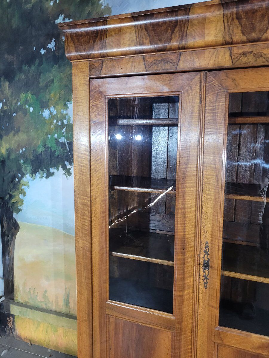 Louis Philippe period walnut library