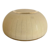 Retro ceiling light in granite glass and gold