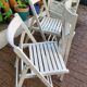 4 chaises pliantes en bois 70's