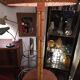Lampadaire rotin corde vintage