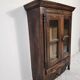 Glass-fronted walnut cabinet – 18th century – Verriau