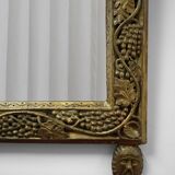 Important gilded wood mirror, 20th c.