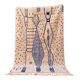 Azilal rug made of pure natural wool, handwoven, traditional, 150/250 cm.