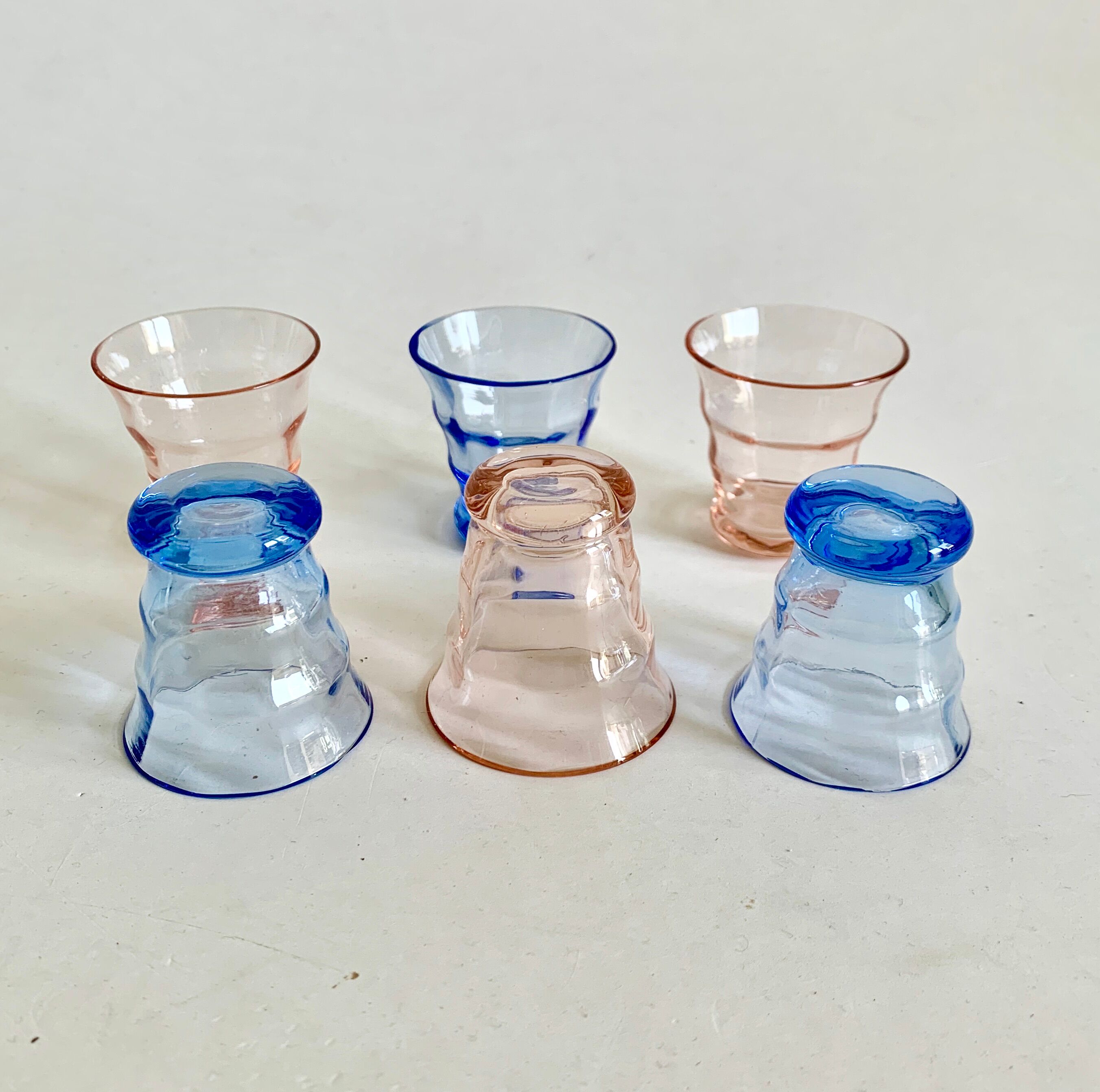 Art deco glasses set, 1950