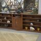 Mahogany bookshelf from English work around 1900 – documented historical provenance from the Montgolfier family.