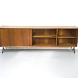 Walnut sideboard with sliding doors by Franzmeyer, 1959