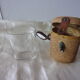 Cure glass and wicker basket
