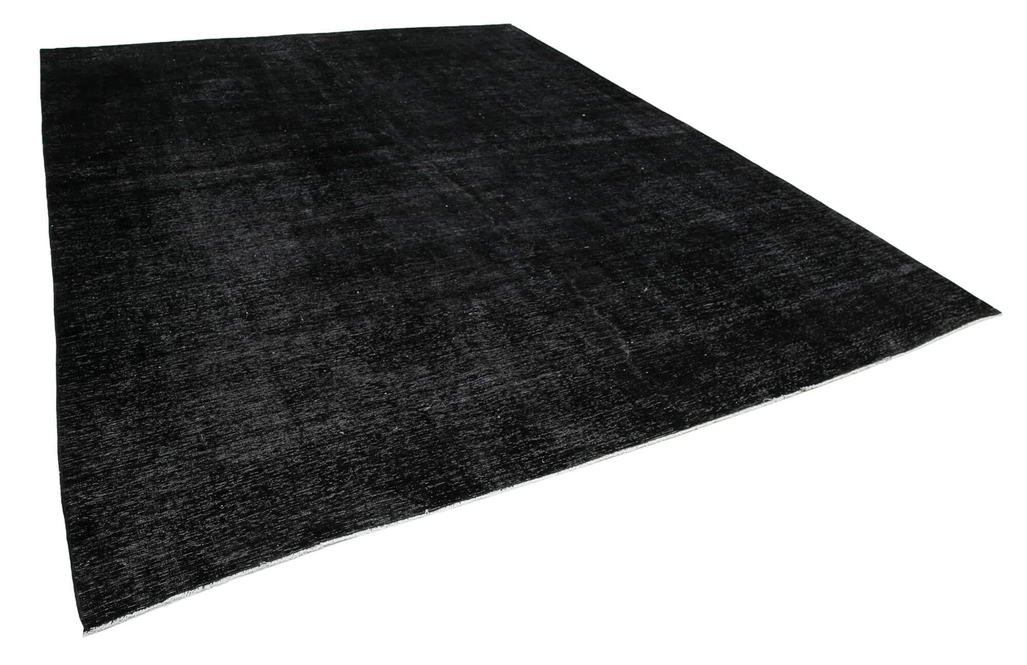 Tapis oriental surteint noué à la main 290 cm x 391 cm tapis en laine noire