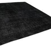Tapis oriental surteint noué à la main 290 cm x 391 cm tapis en laine noire