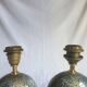 Pair of French 70s lamps Philippe Barbier style