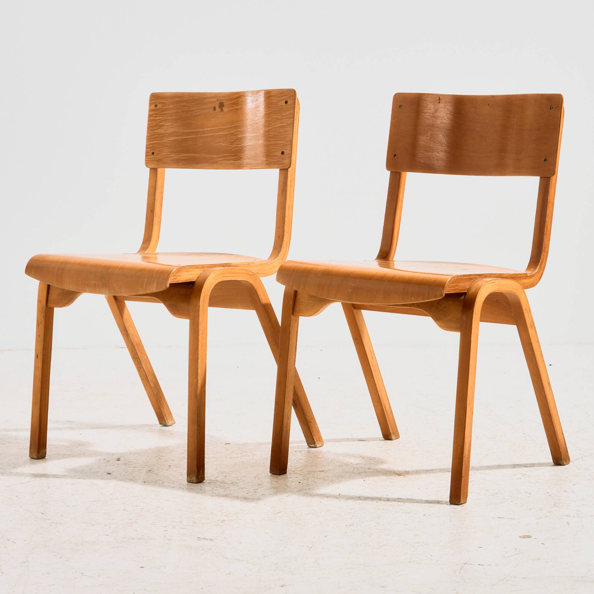 Stackable beech chair