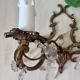 Antique wall light in gilded metal and tassels – 2 lights