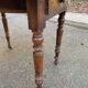 Oval extendable table with leaves Louis Philippe in solid wood, 19th century, with drawer.