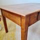 Old farmhouse coffee table in walnut with drawer - L82cm