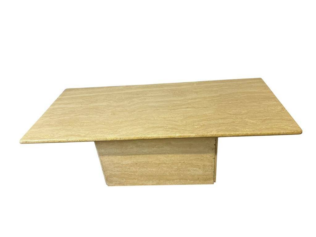 Table basse vintage en pierre