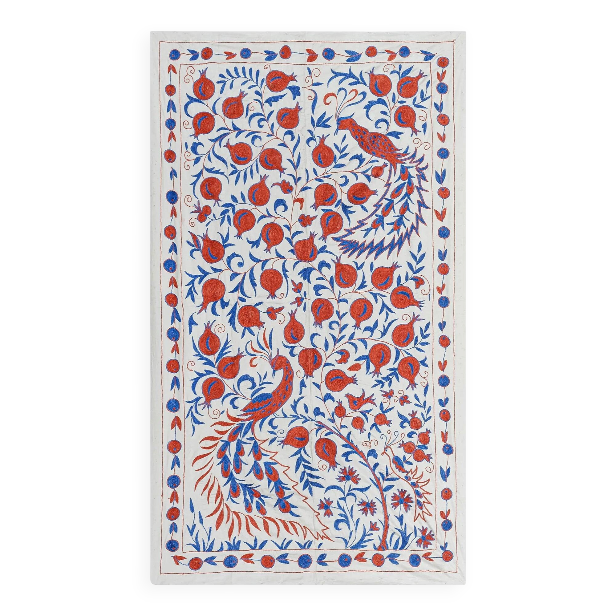 Vintage hand-embroidered tablecloth 109x189 cm