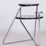 Restored Bauhaus Small Table, Chrome, Revived Polish, Czechia, 1930s