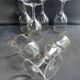 6 Verres à eau Daum putoisés or