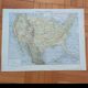 Old political map of the United States and Mexico by Larousse.