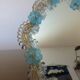 Venetian mirror made of Murano glass, for standing or hanging, 1950.