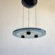 Post-modern halogen pendant light "urora" by Perry King for Arteluce, Italy, 1980