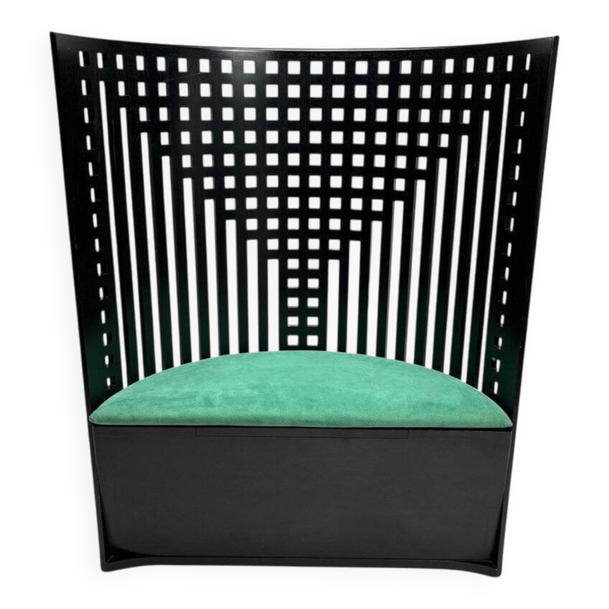 312 Willow Throne Original Armchair attributed to Charles Rennie Mackintosh for Cassina, 1980s